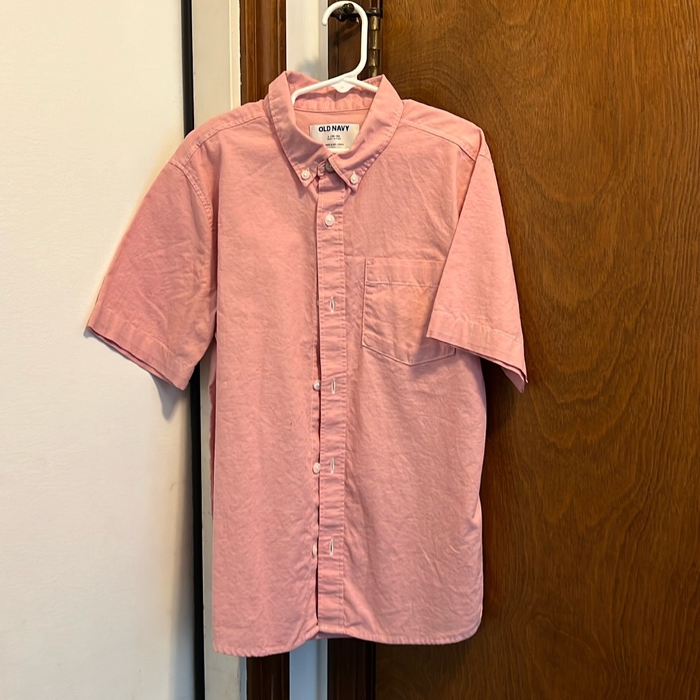 Boys button-down shirt in size large 10/12.